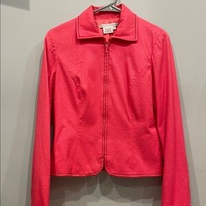 Maggy London Pink Jacket zip front small